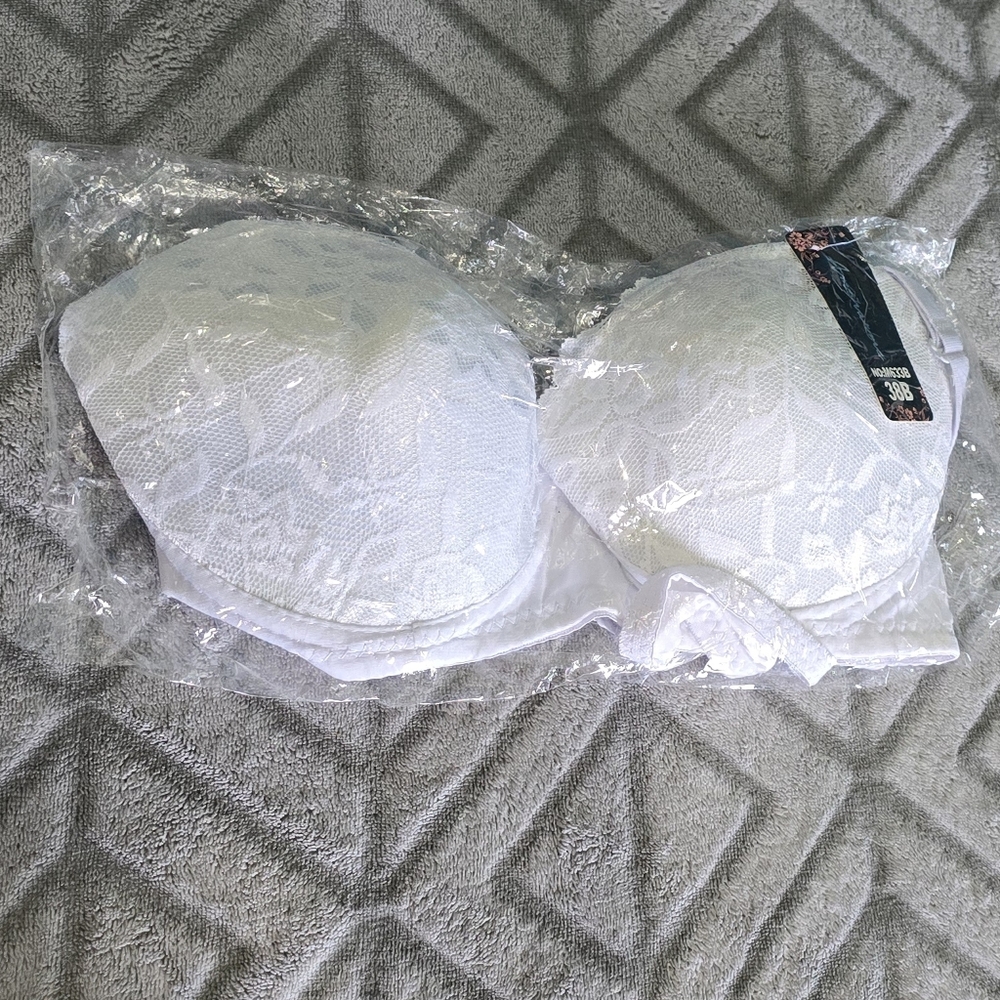 Brand New White Lace Bra